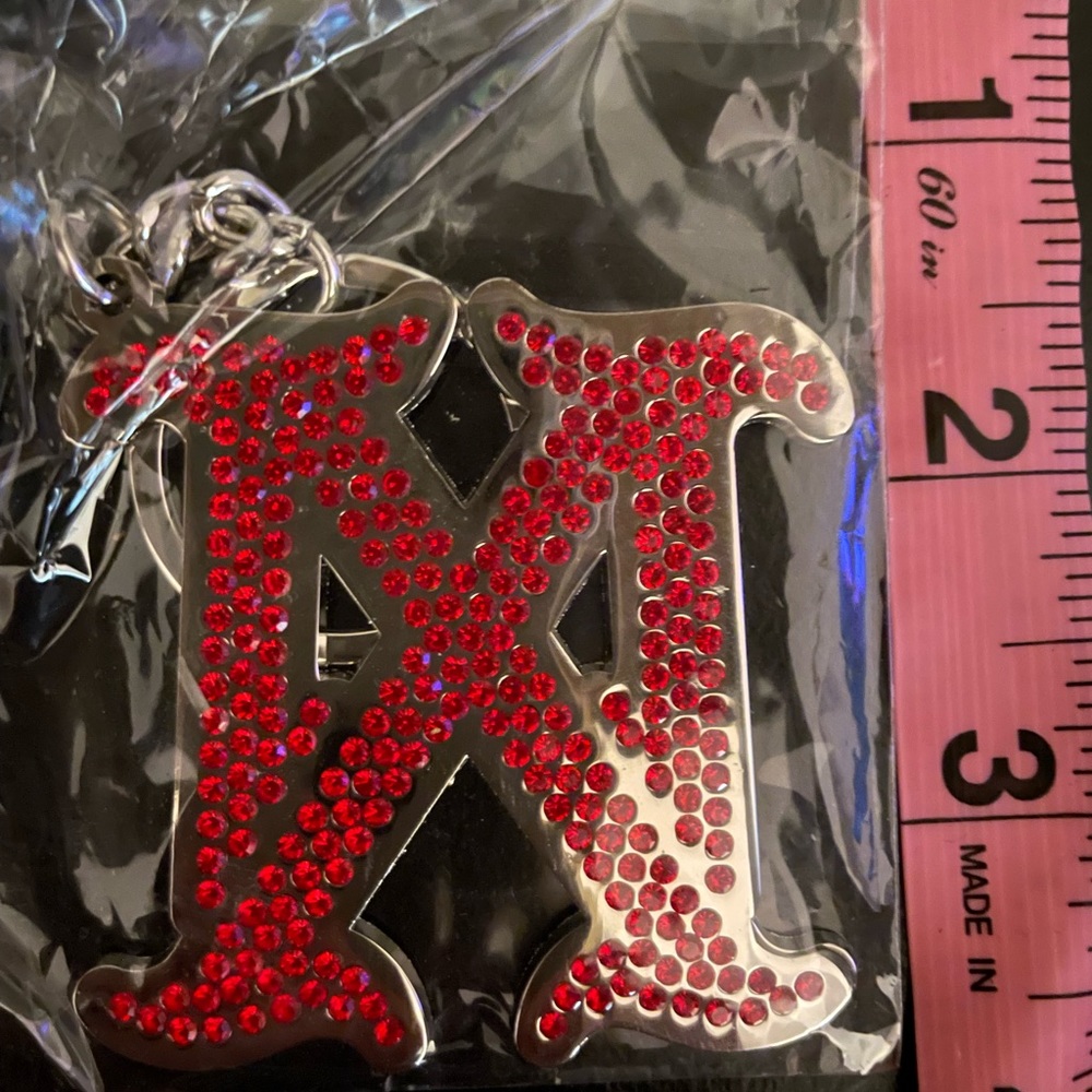 Madonna MADAME X TOUR Keychain Key ring Stainless Steal Red Swarovski Super Rare